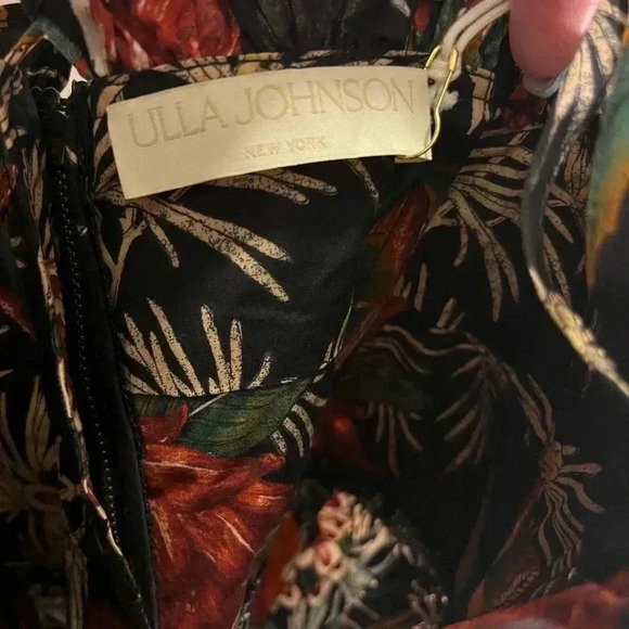 NWT Ulla Johnson Kitty Peplum Top Anthurium Black 6 - Picture 7 of 8